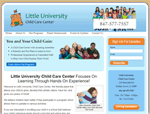 Tablet Screenshot of littleuniversity.org